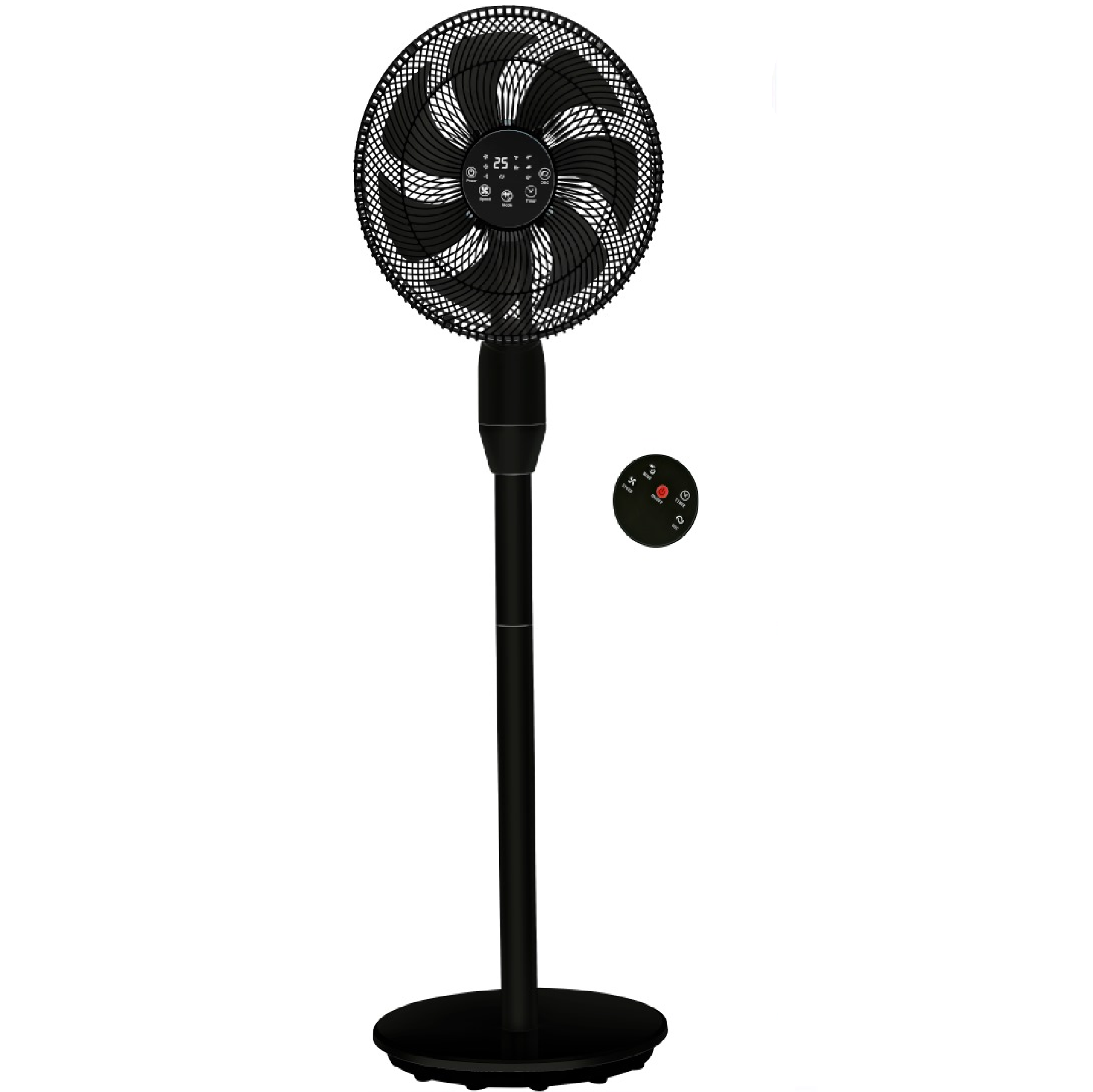 Morries 14"/350MM 3-IN-1 DC FAN With REMOTE Function BLACK MS1411DCSFR/BK